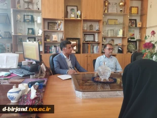 بازدید جناب آقای دکترعلیرضا جهانگیر سرپرست دانشگاه ملی مهارت واحد استانی خراسان جنوبی ازآموزشکده دختران بیرجند 2