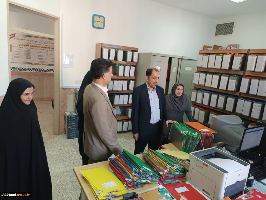 بازدید جناب آقای دکتر منصوری، مدیر کل نظارت و ارزیابی دانشگاه ملی مهارت،از آموزشکده دختران بیرجند  4