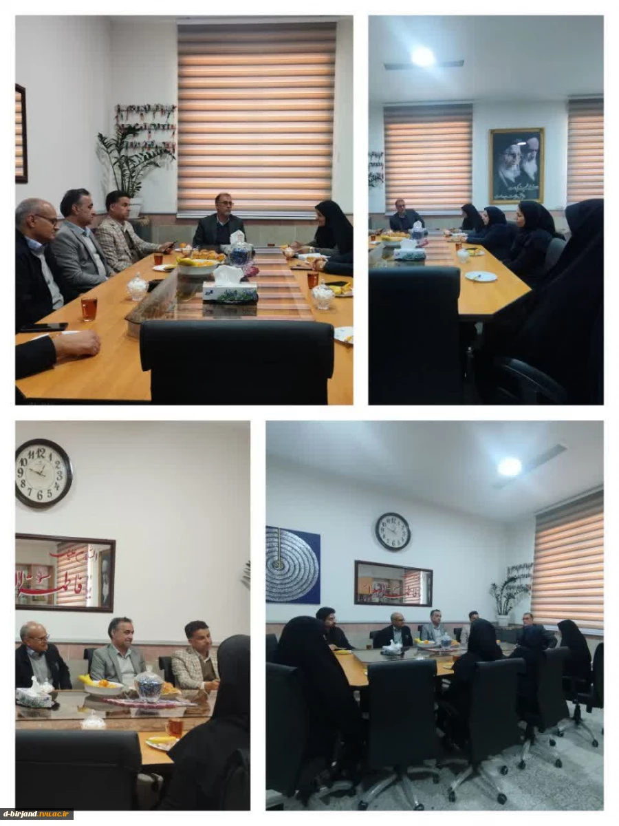 حضور اعضای هیأت‌رئیسه دانشگاه ملی مهارت استان خراسان جنوبی در آموزشکده دختران بیرجند  2