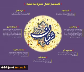 تبریک حلول  ماه شعبان