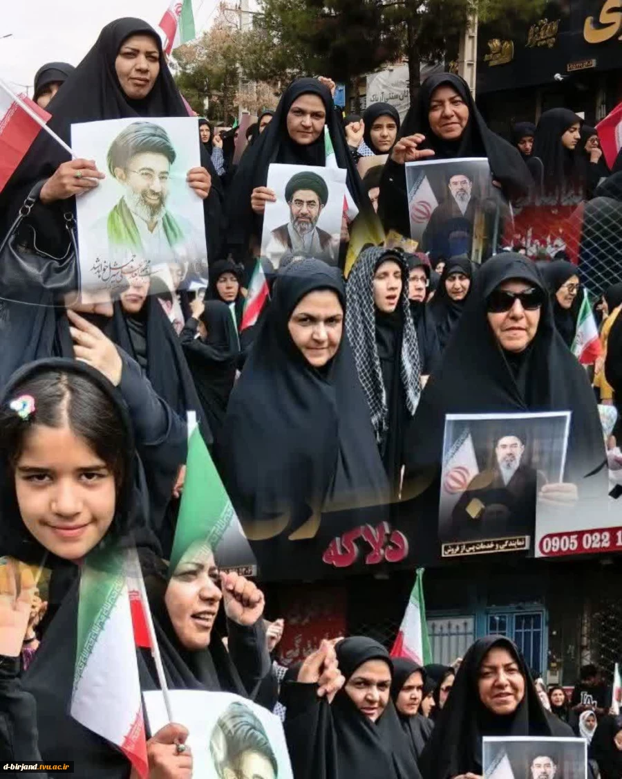 حضور گسترده و حماسی ریاست، کارکنان، اساتید و دانشجویان دانشگاه ملی مهارت آموزشکده دختران بیرجند در راهپیمایی باشکوه روز جهانی قدس 3