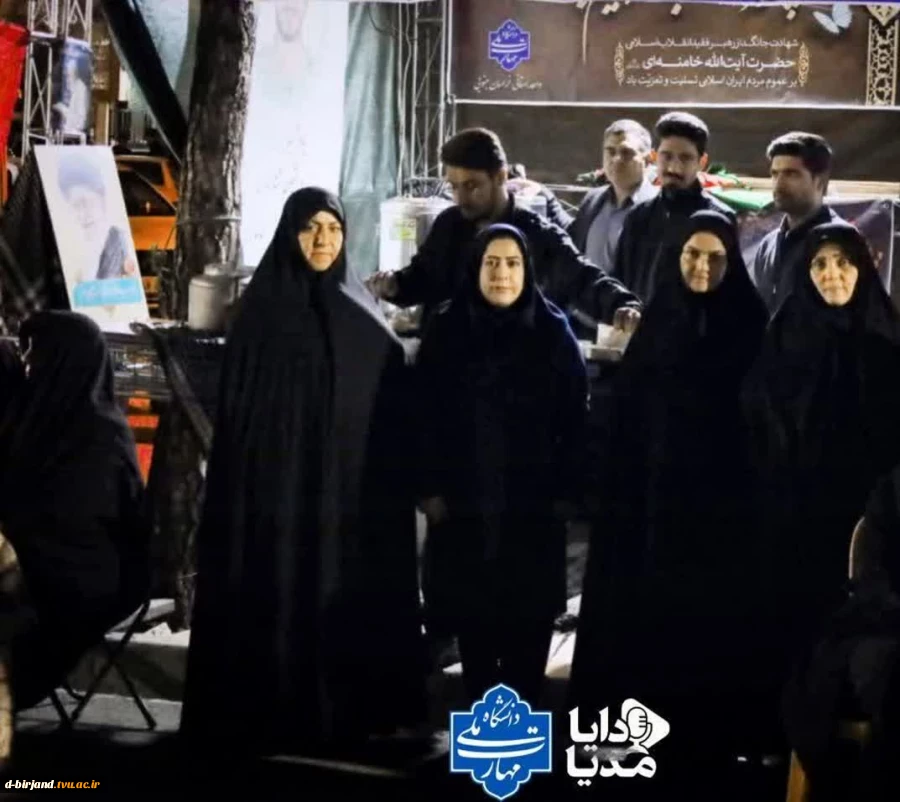 حضور فعال کارکنان، اساتید و دانشجویان دانشگاه ملی مهارت واحد استان خراسان‌جنوبی آموزشکده های دختران و پسران بیرجنددر موکب دانشگاه ملی مهارت استان  2