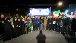 حضور جمعی از  اساتید،کارکنان و  دانشجویان دانشگاه ملی مهارت استان  خراسان جنوبی در تجمع بزرگ دانشگاهیان  2