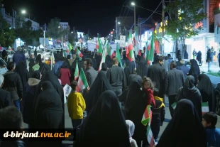 حضور جمعی از  اساتید،کارکنان و  دانشجویان دانشگاه ملی مهارت استان  خراسان جنوبی در تجمع بزرگ دانشگاهیان  4