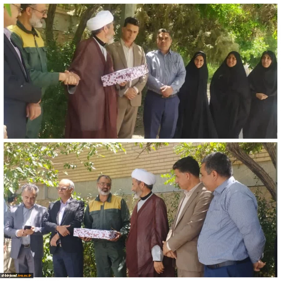 تقدیر از  مسئول فضای سبز دانشگاه ملی مهارت خراسان جنوبی به مناسبت روز جهانی جمعیت   2