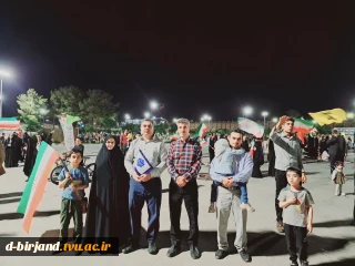 حضور همکاران در تجمعات مردمی