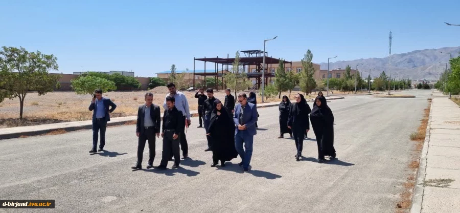 بازدید مدیرکل محترم بودجه و تحول اداری دانشگاه ملی مهارت از آخرین وضعیت رفع نواقص زیرساختی آموزشکده دختران بیرجند  2